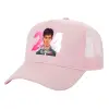 Structured Trucker Children's Hat, with Mesh, PINK (100% COTTON, CHILDREN'S, UNISEX, ONE SIZE)