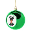 Green Christmas tree ornament ball 8cm