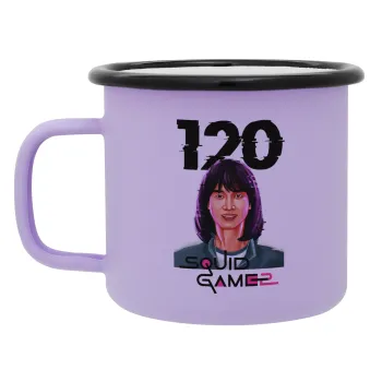 Squid game 120 Cho Hyun-ju, Κούπα Μεταλλική εμαγιέ ΜΑΤ Light Pastel Purple 360ml