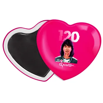 Squid game 120 Cho Hyun-ju, Μαγνητάκι καρδιά (57x52mm)