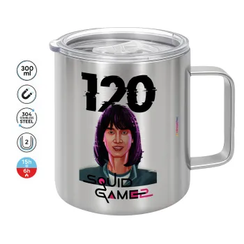 Squid game 120 Cho Hyun-ju, Mug Stainless steel double wall 300ml