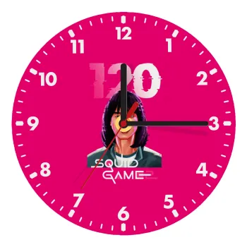 Squid game 120 Cho Hyun-ju, Wooden wall clock (20cm)