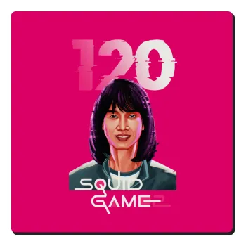 Squid game 120 Cho Hyun-ju, Τετράγωνο μαγνητάκι ξύλινο 6x6cm
