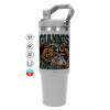 GREY color, 890ml (30oz) stainless Steel Tumbler with Handle