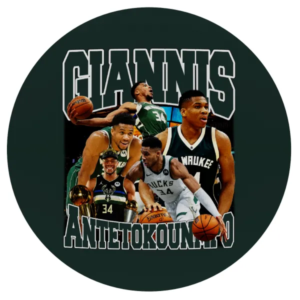 Giannis Antetokounmpo — Mousepad Στρογγυλό 20cm