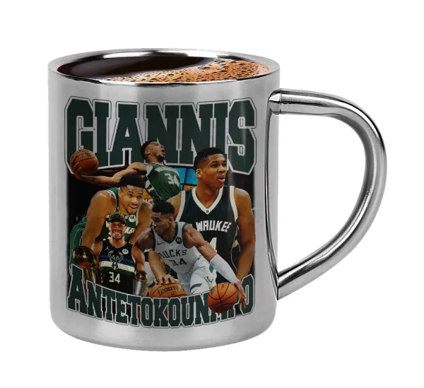Giannis Antetokounmpo — Double-wall metal cup for espresso (220ml)