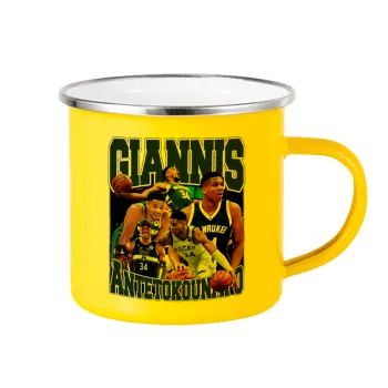 Giannis Antetokounmpo, Κούπα Μεταλλική εμαγιέ Κίτρινη 360ml