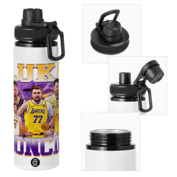 Luka Doncic Basketball , Metal water bottle with safety cap, aluminum 850ml