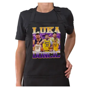 Luka Doncic Basketball , Ποδιά μακριά Σεφ ολόσωμη με τσέπες Μαύρη (ΕΝΗΛΙΚΩΝ)