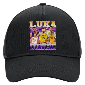 Luka Doncic Basketball , Adult Ultimate Hat BLACK, (100% COTTON DRILL, ADULT, UNISEX, ONE SIZE)