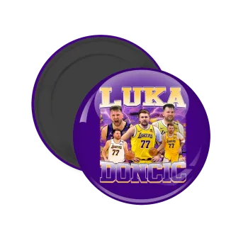 Luka Doncic Basketball , Μαγνητάκι ψυγείου στρογγυλό διάστασης 5cm