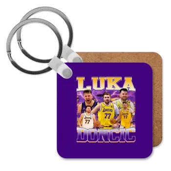 Luka Doncic Basketball , Μπρελόκ Ξύλινο τετράγωνο MDF