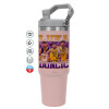 Pink color, 890ml (30oz) stainless Steel Tumbler with Handle