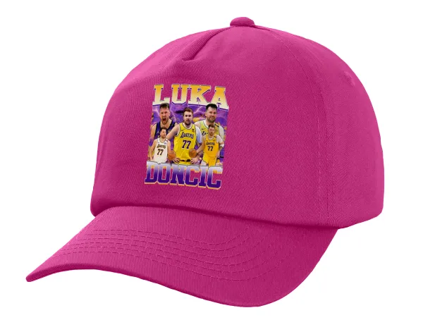 Luka Doncic Basketball — Καπέλο παιδικό Baseball, 100% Βαμβακερό Twill, Φούξια (ΒΑΜΒΑΚΕΡΟ, ΠΑΙΔΙΚΟ, UNISEX, ONE SIZE)
