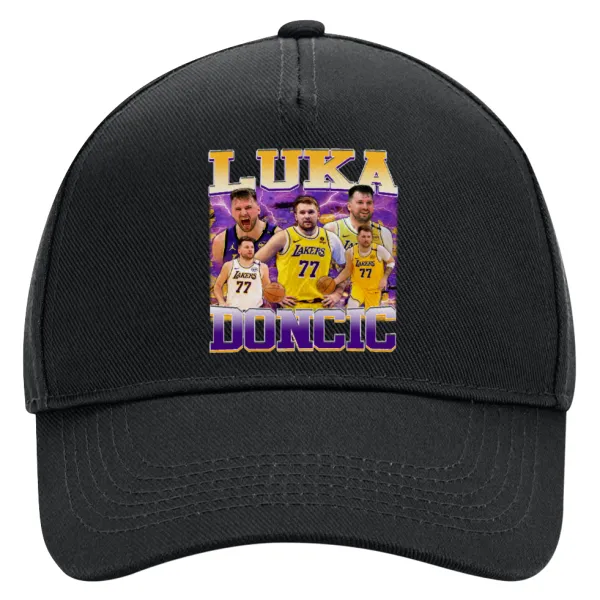 Luka Doncic Basketball — Καπέλο Ενηλίκων Ultimate ΜΑΥΡΟ, (100% ΒΑΜΒΑΚΕΡΟ DRILL, ΕΝΗΛΙΚΩΝ, UNISEX, ONE SIZE)