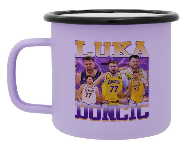 Luka Doncic Basketball — Κούπα Μεταλλική εμαγιέ ΜΑΤ Light Pastel Purple 360ml