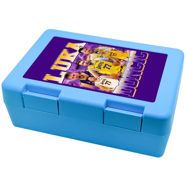 Luka Doncic Basketball — Παιδικό δοχείο κολατσιού ΓΑΛΑΖΙΟ 185x128x65mm (BPA free πλαστικό)