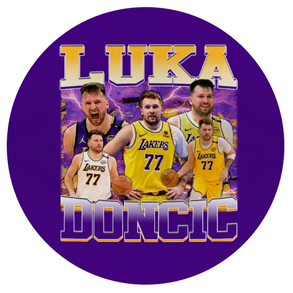 Luka Doncic Basketball — Mousepad Στρογγυλό 20cm