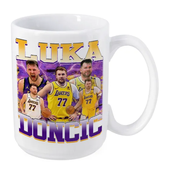 Luka Doncic Basketball — Mega mug, ceramic, 450ml
