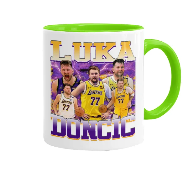 Luka Doncic Basketball — Κούπα χρωματιστή βεραμάν, κεραμική, 330ml