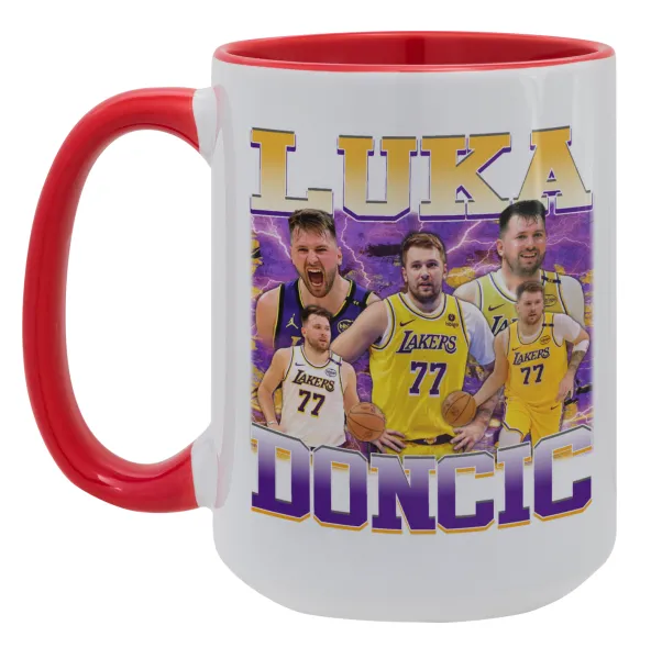 Luka Doncic Basketball — Mega 15oz Κόκκινη