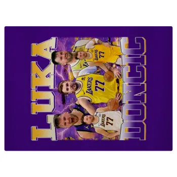 Luka Doncic Basketball , Επιφάνεια κοπής γυάλινη (38x28cm)
