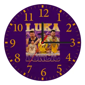 Luka Doncic Basketball , Ρολόι τοίχου ξύλινο plywood (20cm)