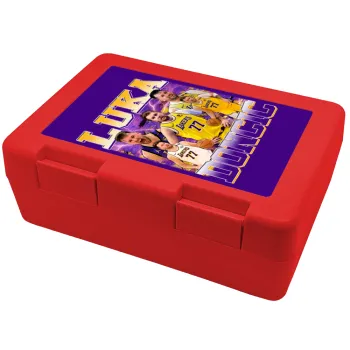 Luka Doncic Basketball , Children's cookie container RED 185x128x65mm (BPA free plastic)