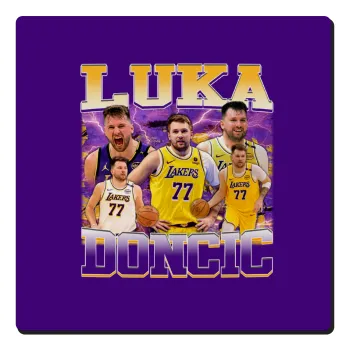 Luka Doncic Basketball , Τετράγωνο μαγνητάκι ξύλινο 6x6cm