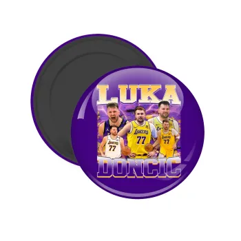 Luka Doncic Basketball , Μαγνητάκι ψυγείου στρογγυλό διάστασης 5cm