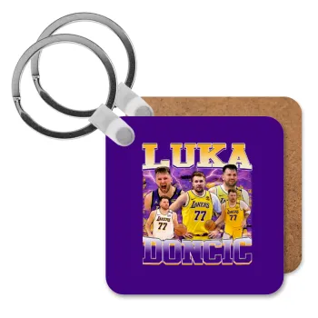 Luka Doncic Basketball , Μπρελόκ Ξύλινο τετράγωνο MDF