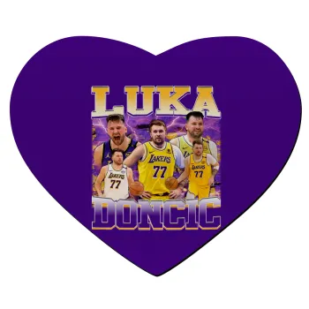 Luka Doncic Basketball , Mousepad καρδιά 23x20cm