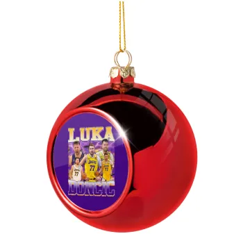 Luka Doncic Basketball , Christmas tree ball Red 8cm