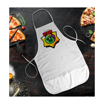 Brawl Stars Spike, Ποδιά Σεφ / Σερβιτόρου Ολόσωμη κοντή Ενηλίκων με τσέπες (48x73cm)