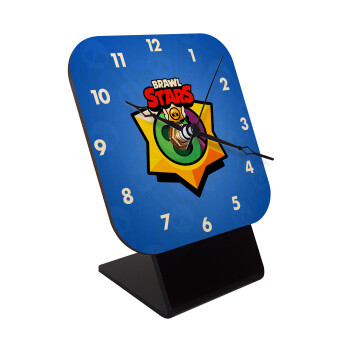 Brawl Stars Spike, Επιτραπέζιο ρολόι σε φυσικό ξύλο (10cm)
