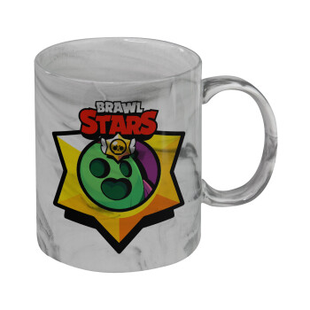 Brawl Stars Spike, Κούπα κεραμική, marble style (μάρμαρο), 330ml