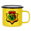 Metallic enamel MATT Yellow cup 360ml