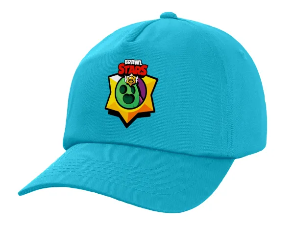 Brawl Stars Spike — Καπέλο παιδικό Baseball, 100% Βαμβακερό Twill, Γαλάζιο (ΒΑΜΒΑΚΕΡΟ, ΠΑΙΔΙΚΟ, UNISEX, ONE SIZE)
