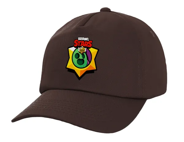 Brawl Stars Spike — Adult Baseball Cap, 100% Cotton, Chocolate (COTTON, ADULT, UNISEX, ONE SIZE)