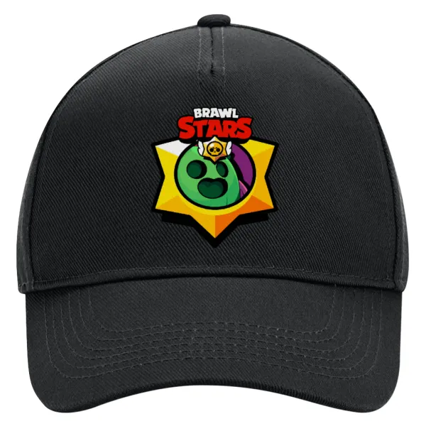 Brawl Stars Spike — Καπέλο Ενηλίκων Ultimate ΜΑΥΡΟ, (100% ΒΑΜΒΑΚΕΡΟ DRILL, ΕΝΗΛΙΚΩΝ, UNISEX, ONE SIZE)