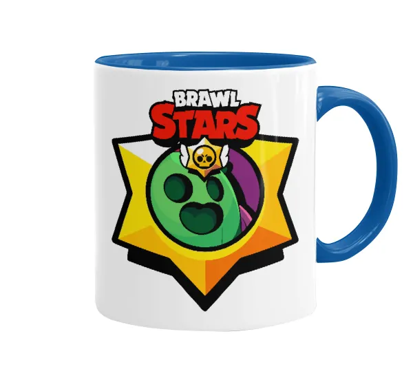 Brawl Stars Spike — Mug colored blue, ceramic, 330ml