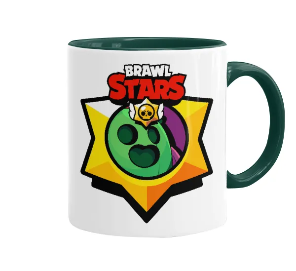 Brawl Stars Spike — Mug colored green, ceramic, 330ml