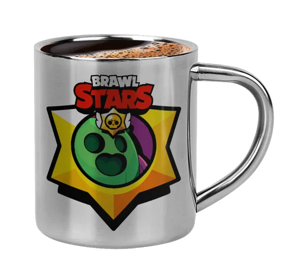 Brawl Stars Spike — Κουπάκι μεταλλικό διπλού τοιχώματος για espresso (220ml)