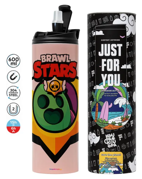 Brawl Stars Spike — Tumbler stainless steel PINK 600ml