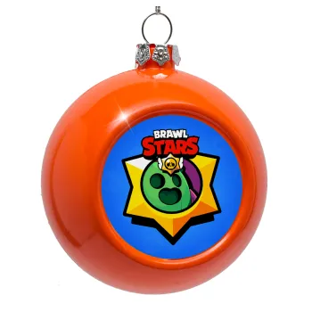Brawl Stars Spike, Orange Christmas tree ornament bauble 8cm