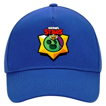 Brawl Stars Spike, Καπέλο Ενηλίκων Ultimate ΜΠΛΕ, (100% ΒΑΜΒΑΚΕΡΟ DRILL, ΕΝΗΛΙΚΩΝ, UNISEX, ONE SIZE)