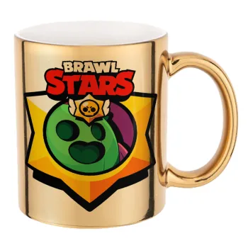 Brawl Stars Spike, Κούπα κεραμική, χρυσή καθρέπτης, 330ml