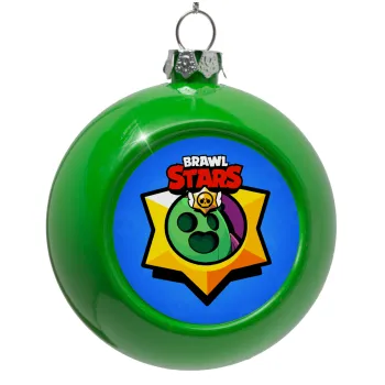 Brawl Stars Spike, Green Christmas tree ornament bauble 8cm