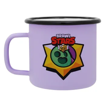 Brawl Stars Spike, Κούπα Μεταλλική εμαγιέ ΜΑΤ Light Pastel Purple 360ml