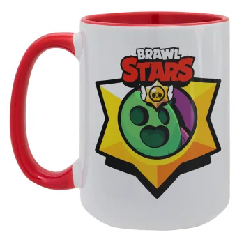 Brawl Stars Spike, Κούπα Mega 15oz, κεραμική Κόκκινη, 450ml